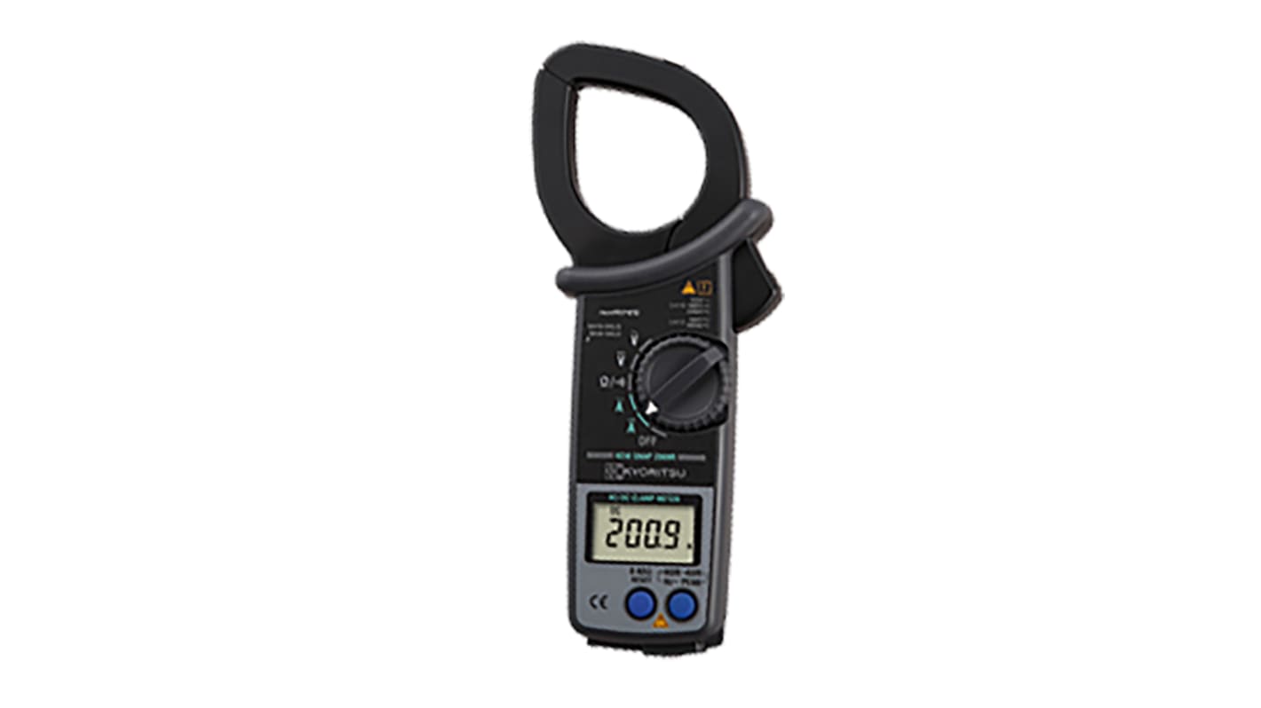 Kyoritsu 2009R Clamp Meter, 2000A dc, Max Current 2000A ac CAT III 1000 V, CAT IV 600 V RS
