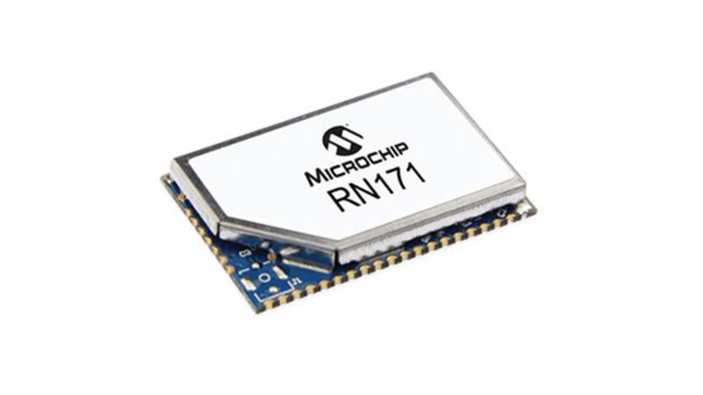Microchip WiFi modul, ASCII, GPIO, ISP, SPI, UART, 3.3V, sorozat: RN171-I/RM475