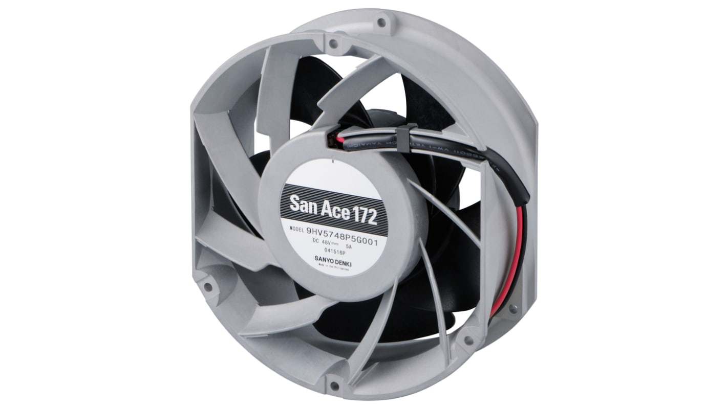 Ventilateur axial San Ace 9HV Sanyo Denki 24 V c.c., 738m³/h, 172 x 150 x 51mm, 120W