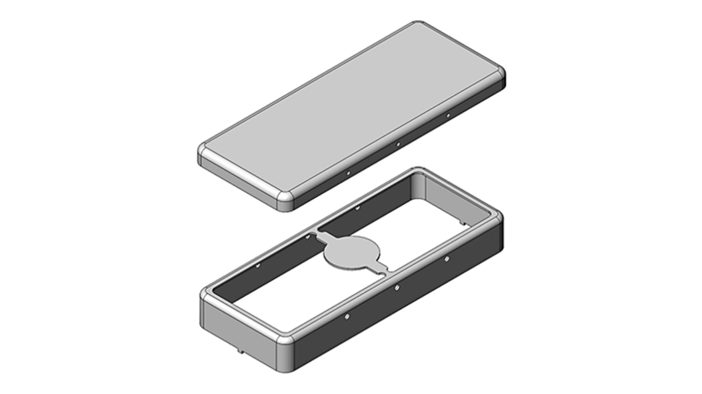 Skříň pro desku plošných spojů 2pinové Cínovaná ocel 44.8 x 18.2 x 5.7mm