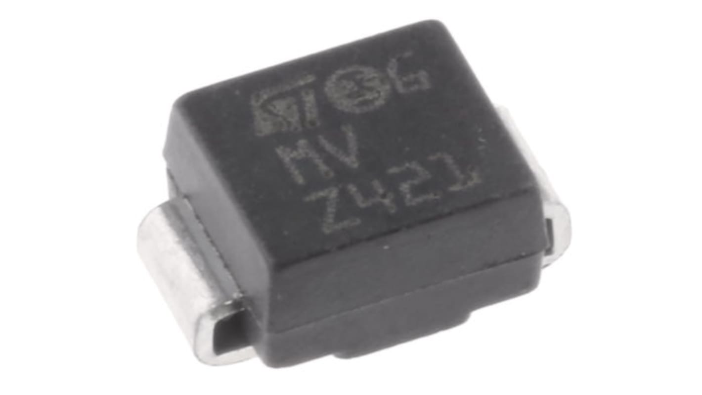 Diode TVS Bidirectionnel, claq. 28.9V, 53.5V DO-214AA (SMB), 2 broches, dissip. 600W