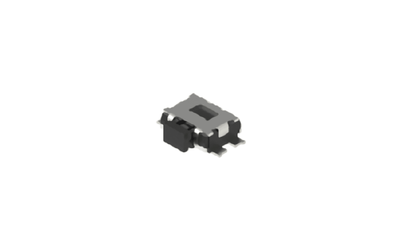 Black Button Tactile Switch, SPST 50 mA 0.65mm Surface Mount