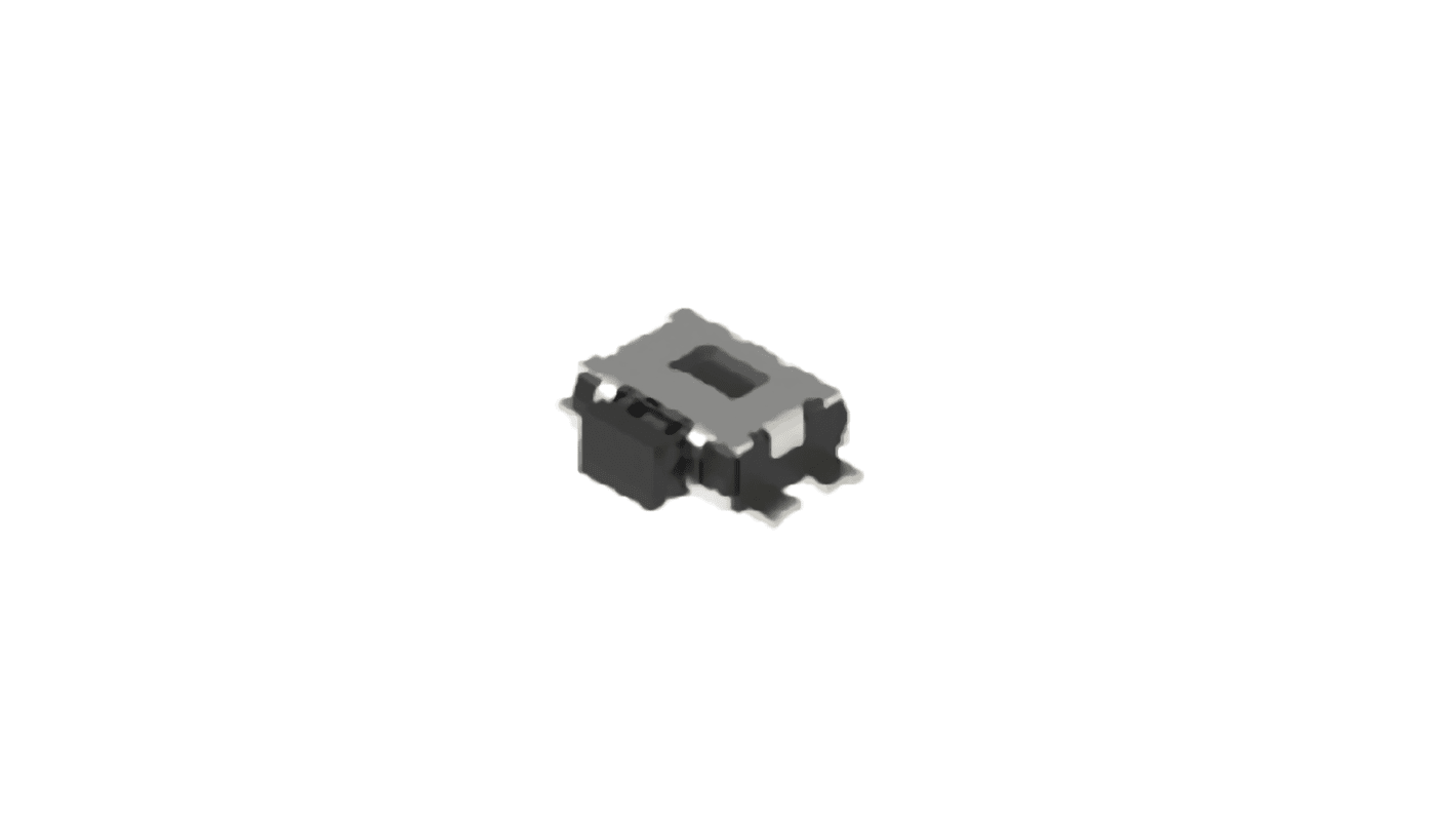 Black Button Tactile Switch, SPST 50 mA 0.65mm Surface Mount