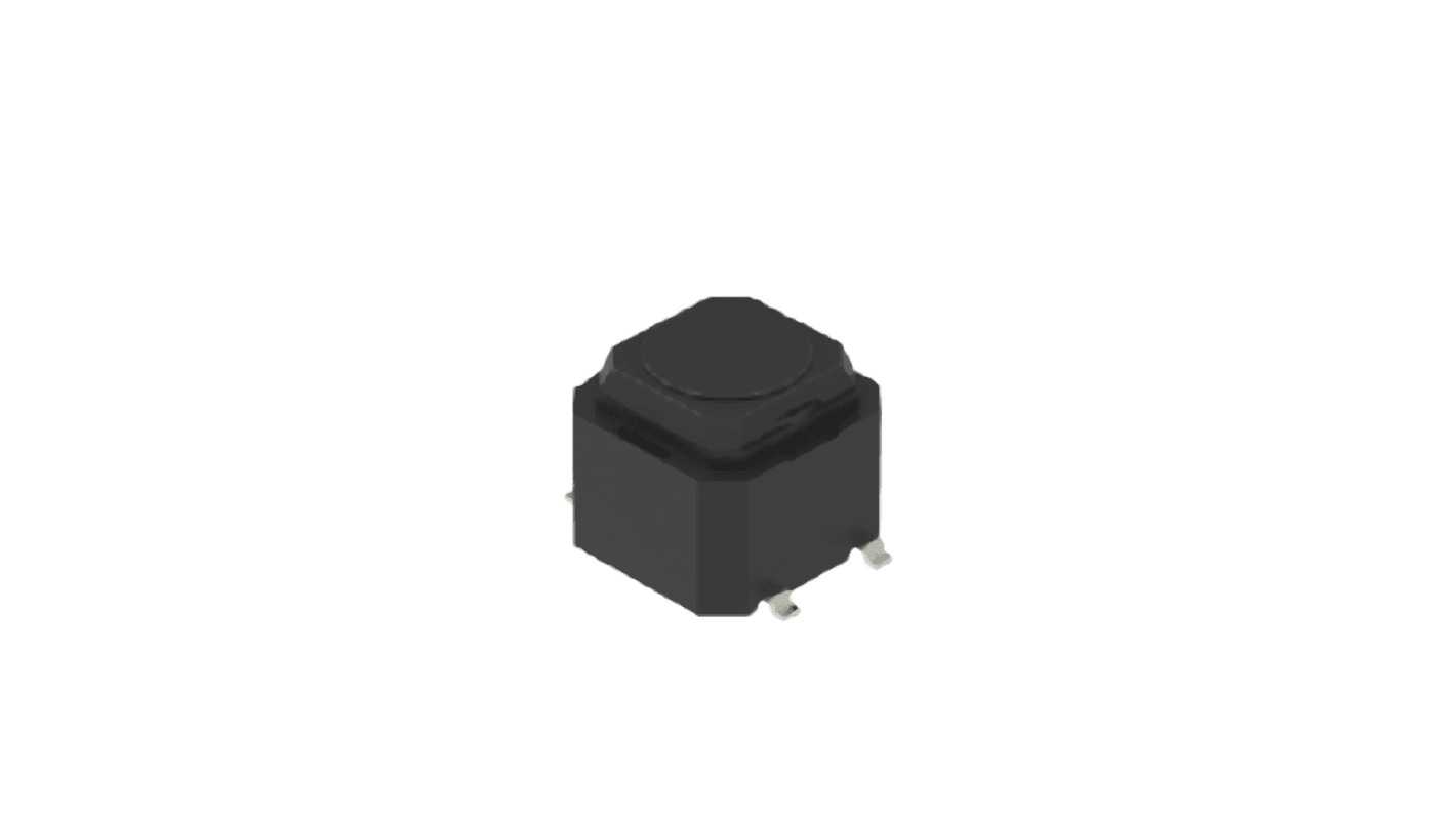 Grey Button Tactile Switch, SPST 50 mA 1.7mm Surface Mount