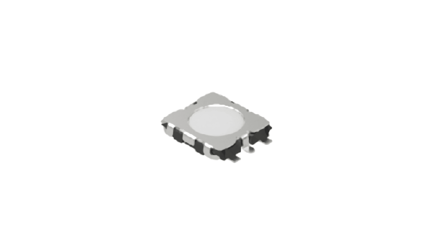 White Button Tactile Switch, SPST 50 mA Surface Mount