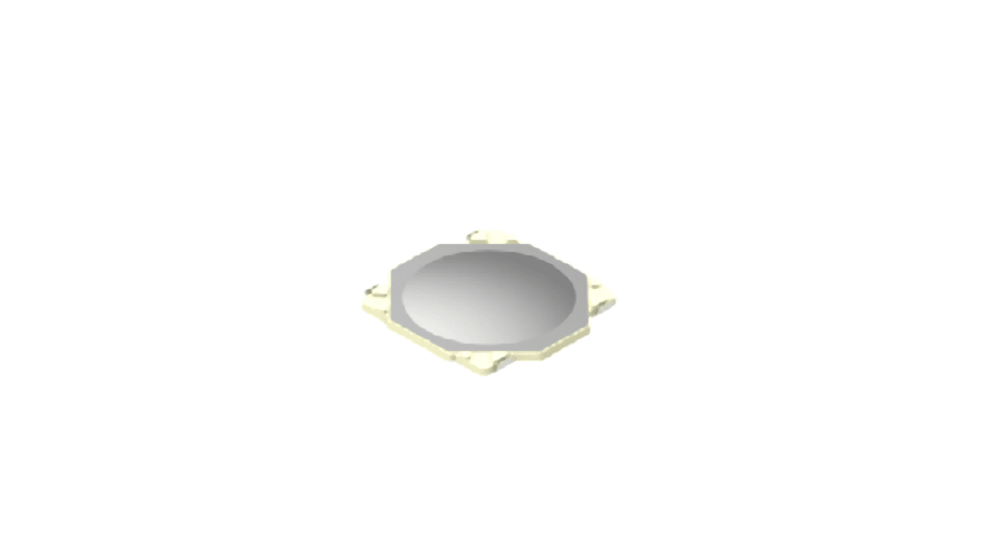 Grey Button Tactile Switch, SPST 50 mA Surface Mount