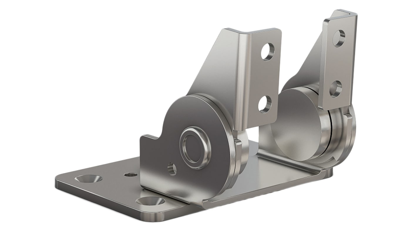 Pinet Polished Stainless Steel Friction Hinge, Screw Fixing, 50mm x 76mm