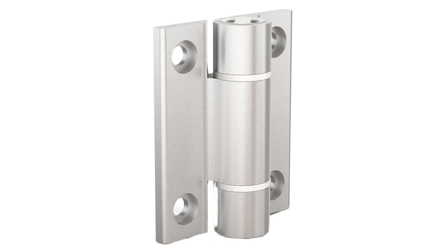 Pinet Aluminium Spring Hinge, Screw Fixing, 67mm x 55mm x 4.5mm