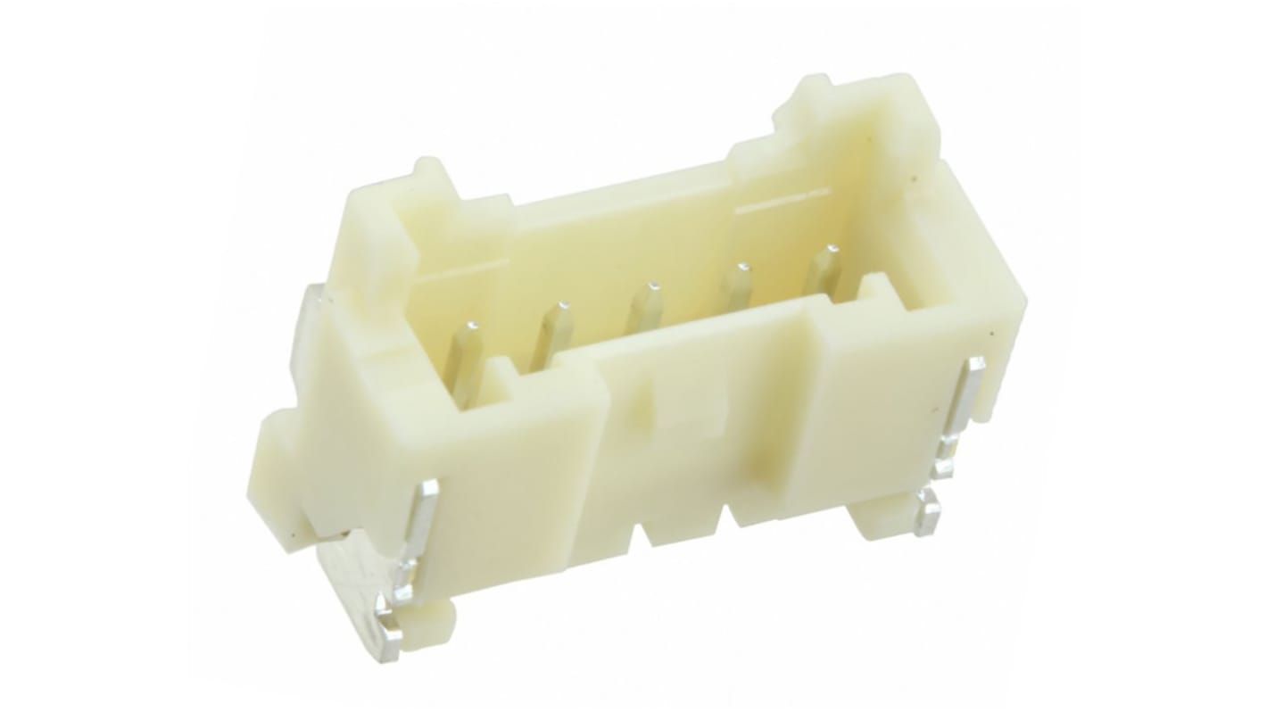 JST PA Series Right Angle Surface Mount PCB Header, 5 Contact(s), 2.0mm Pitch, 1 Row(s), Shrouded