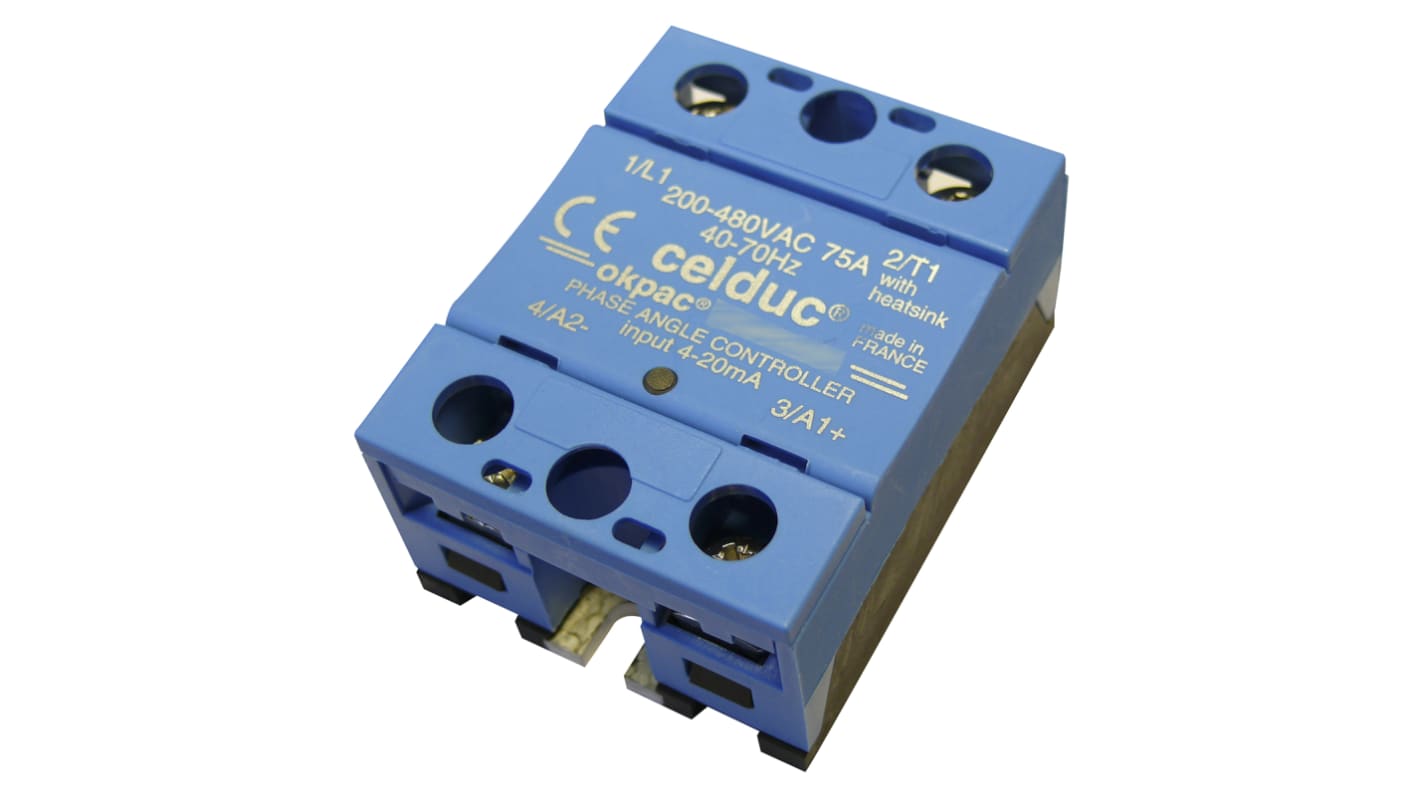 Celduc SO4 Series Solid State Relay, 125 A Load, Panel Mount, 480 V ac Load
