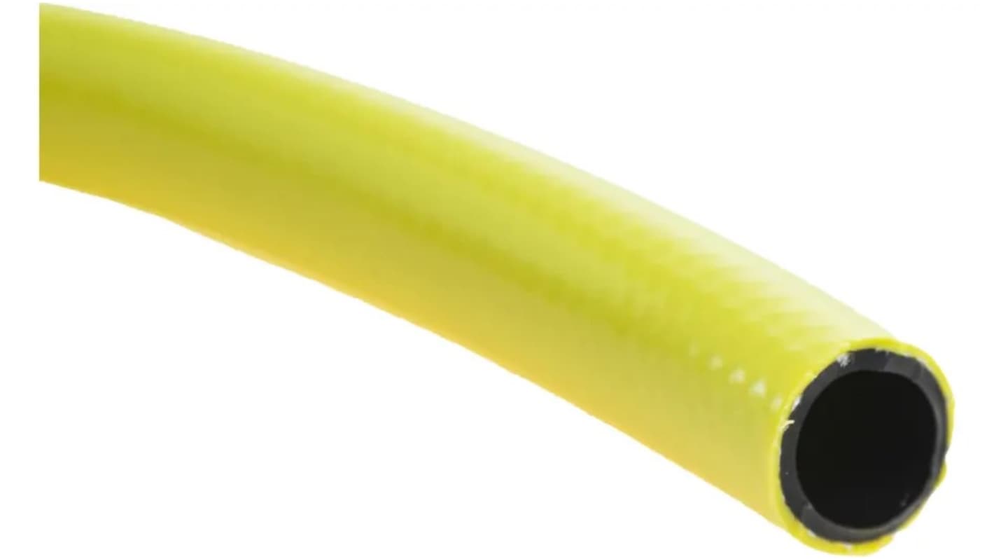RS PRO PVC, Hose Pipe, 12.5mm ID, 17.5mm OD, Yellow, 25m RS