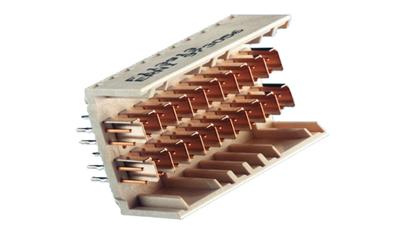 ERNI motherboard-konnektor, ERmet ZD Serien, 1.5 (Horizontal) mm, 2.5 (Vertical) mm Afstand, 60-Polet, 4 Rækker,