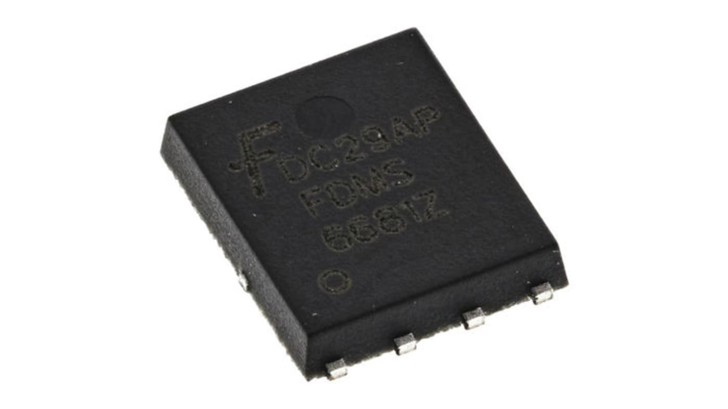 N-Channel MOSFET, 48 A, 80 V, 8-Pin PQFN8 onsemi FDMS3572