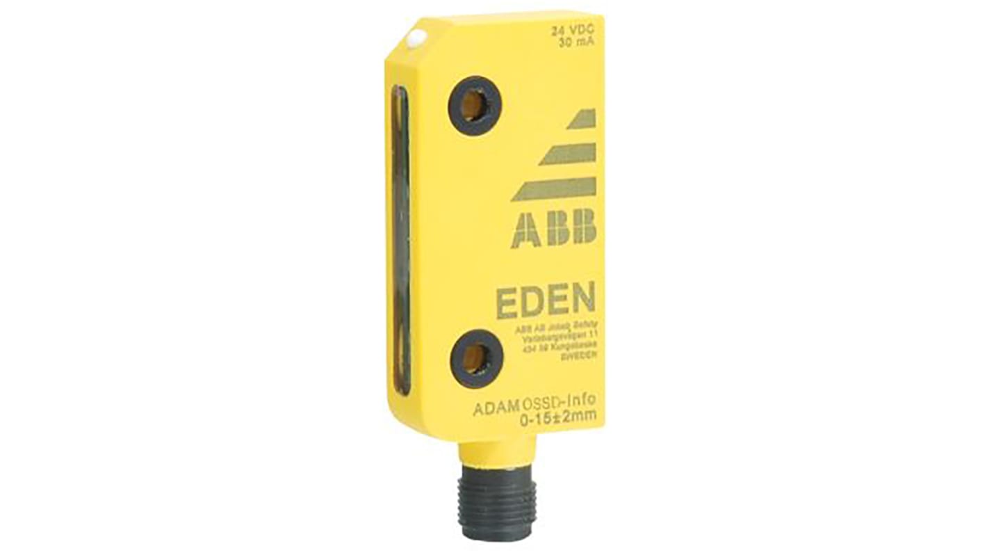 ABB OSSD Series Non-Contact Safety Switch, 24V dc, Polybutylene Terephthalate Housing, M12