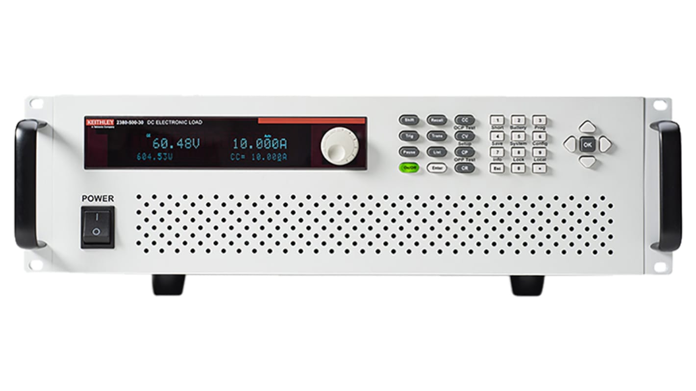 Keithley 2380 Series Electronic DC Load, Maximum of 750 W, 0 → 500 V, 0 → 30 A