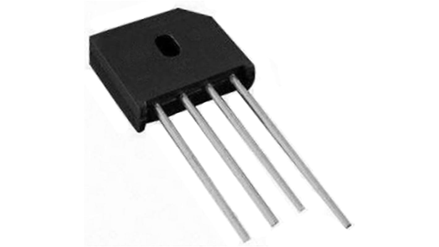 HY Electronic Corp Bridge Rectifier, 8A, 600V, 4-Pin