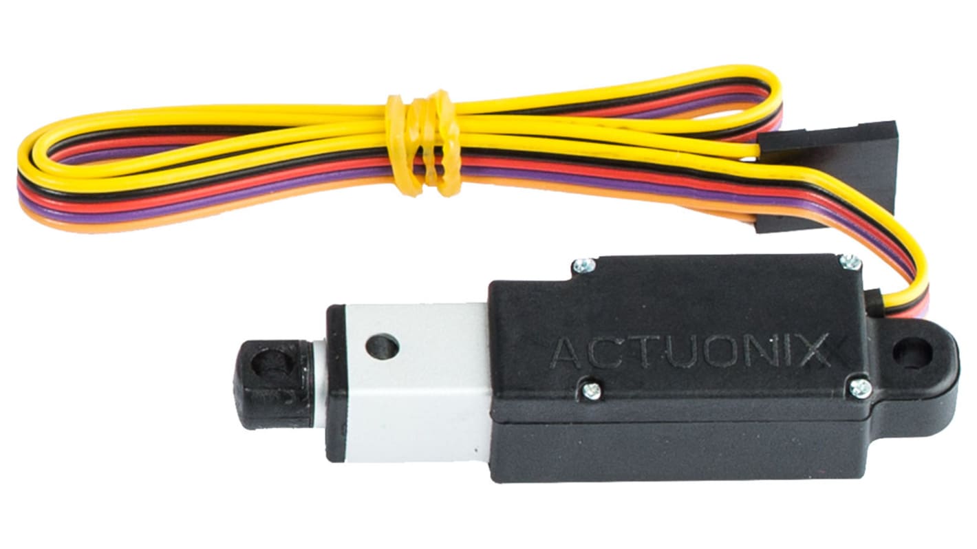 Actuador lineal eléctrico Actuonix L12, 20% ciclo de trabajo 42N, 12V dc, 13mm/s, 10mm