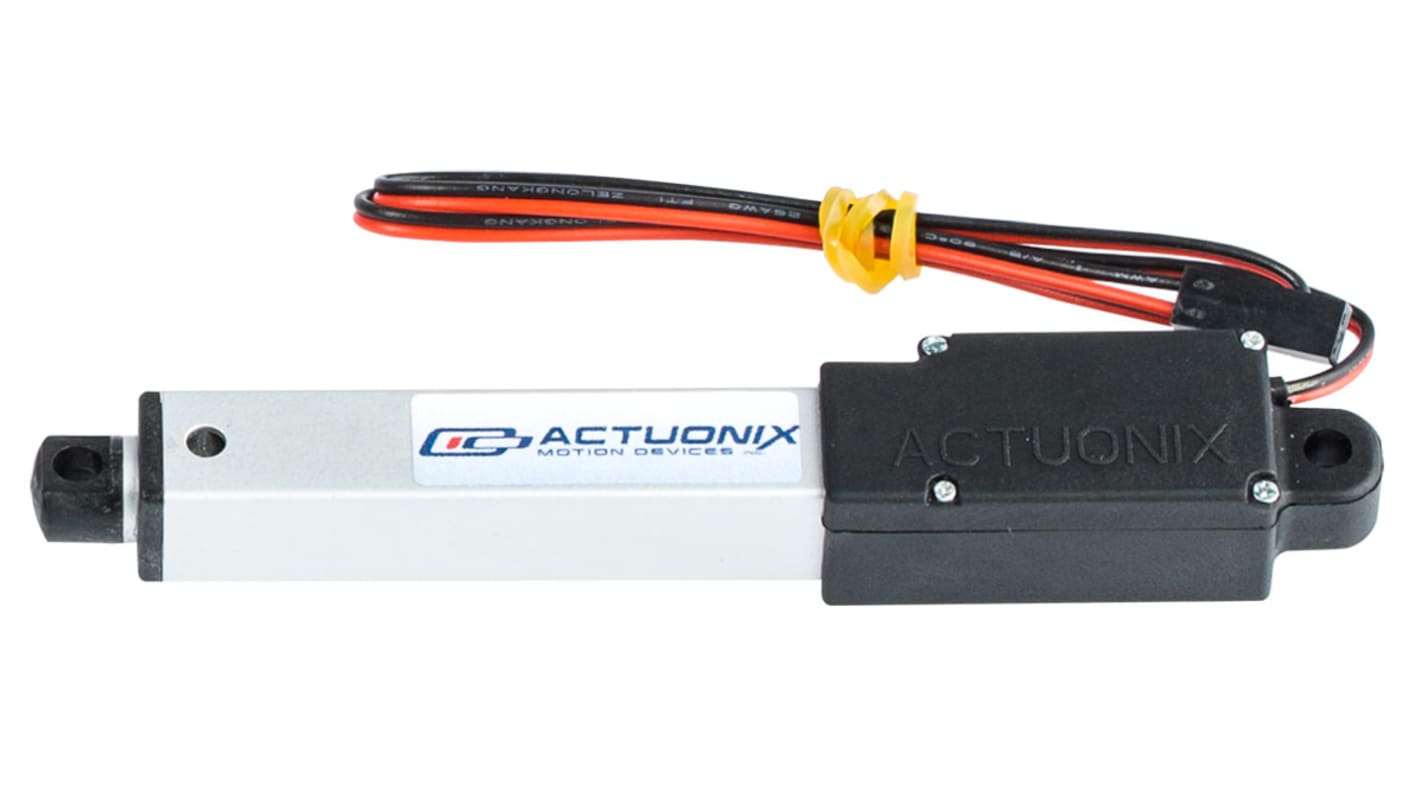 Actionneur linéaire électrique, Actuonix, Cycle 20%, 12V c.c. 42N, 13mm/s, 50mm, série L12