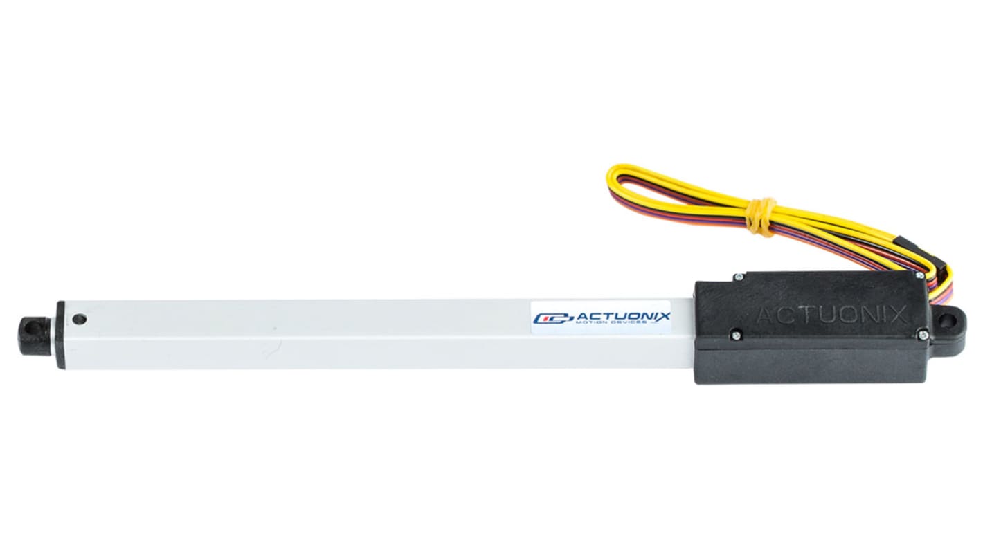 Actuador lineal eléctrico Actuonix L16, 20% ciclo de trabajo 50N, 12V dc, 32mm/s, 140mm