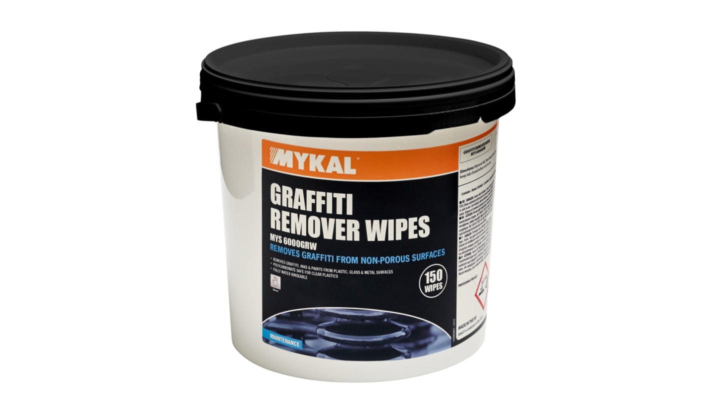 Décapant pour graffitis, Mykal Industries, 150 lingettes