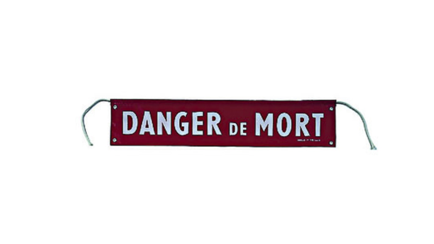 Panneau de sol pliable Sibille avec pictogramme : Danger de mort " Danger de Mort "