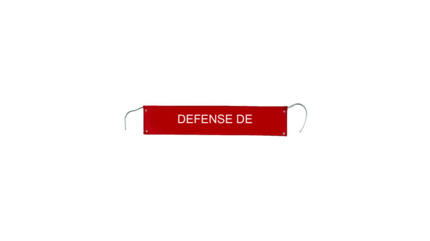 Panneau interdiction "Défense de