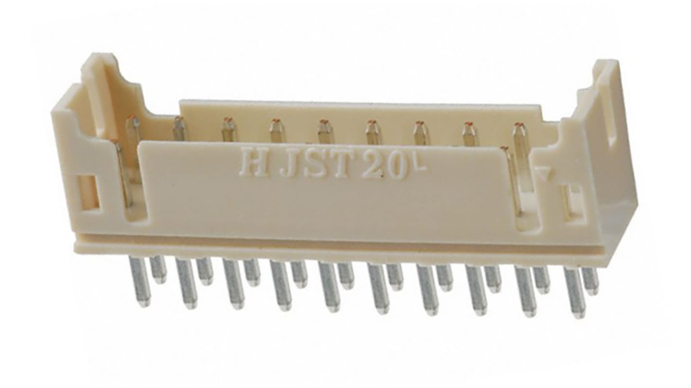 JST PHD Series Straight Through Hole PCB Header, 20 Contact(s), 2.0mm Pitch, 2 Row(s), Shrouded