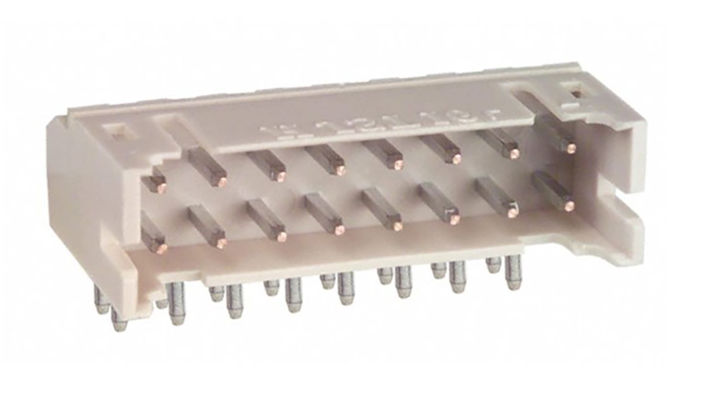 JST PHD Leiterplatten-Stiftleiste gewinkelt, 16-polig / 2-reihig, Raster 2.0mm, Kabel-Platine, Lötanschluss-Anschluss,