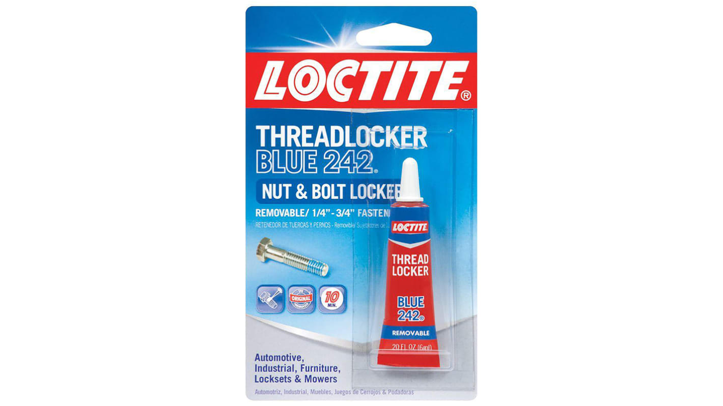 Frein filet Loctite Bleu Loctite 242, Durcissement 24 h, 3 ml Force : Moyen