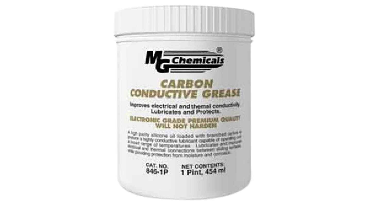 Graisse Carbon Conductive 846 Silicone conductrice au carbone MG Chemicals, Bac de 454 ml