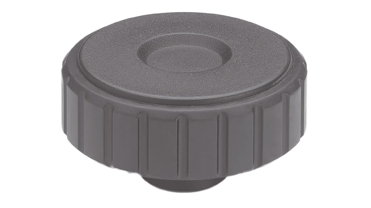 Elesa 134326 Black Knurled Clamping Knob, M8, Threaded Hole