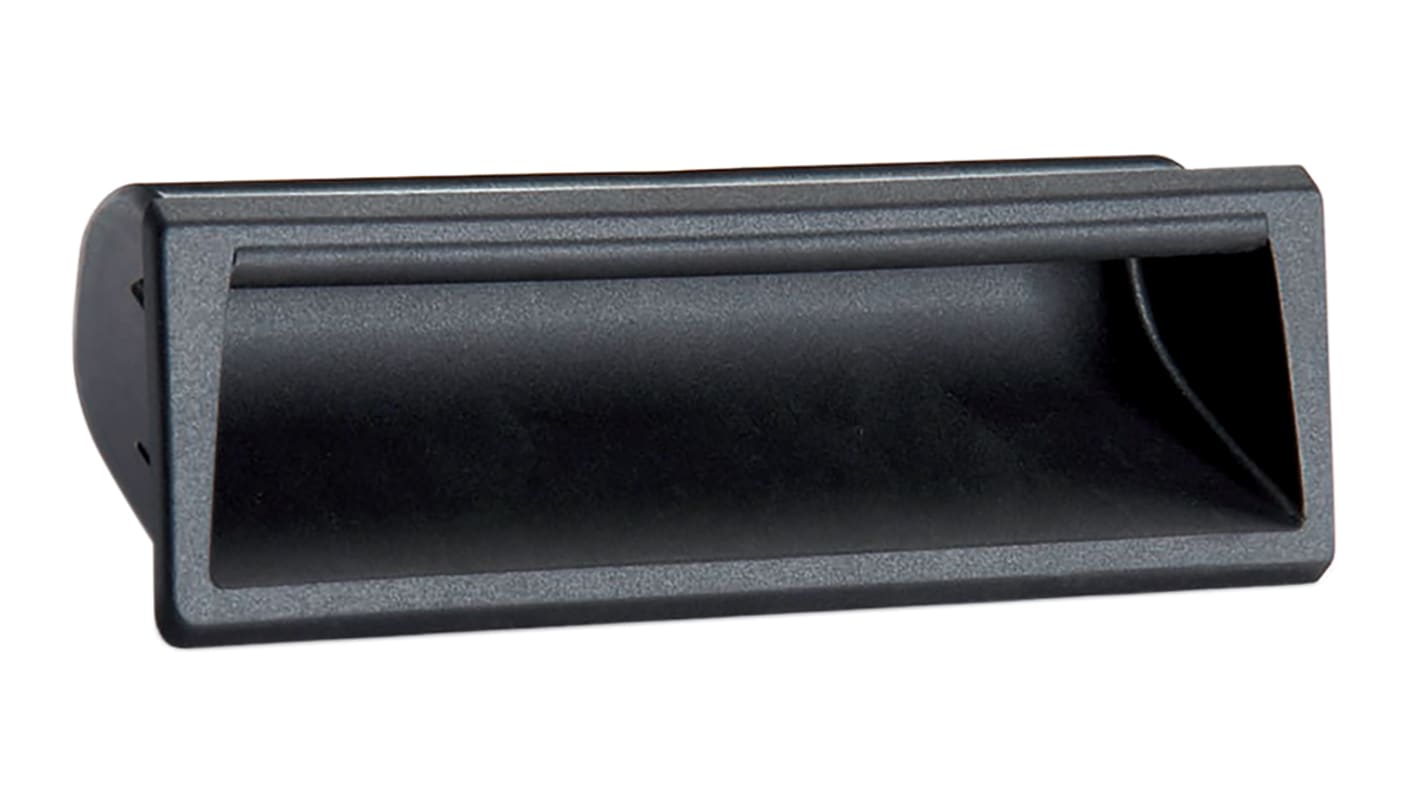 Tirador Elesa de Plástico Negro, 137mm x 19 mm x 37mm