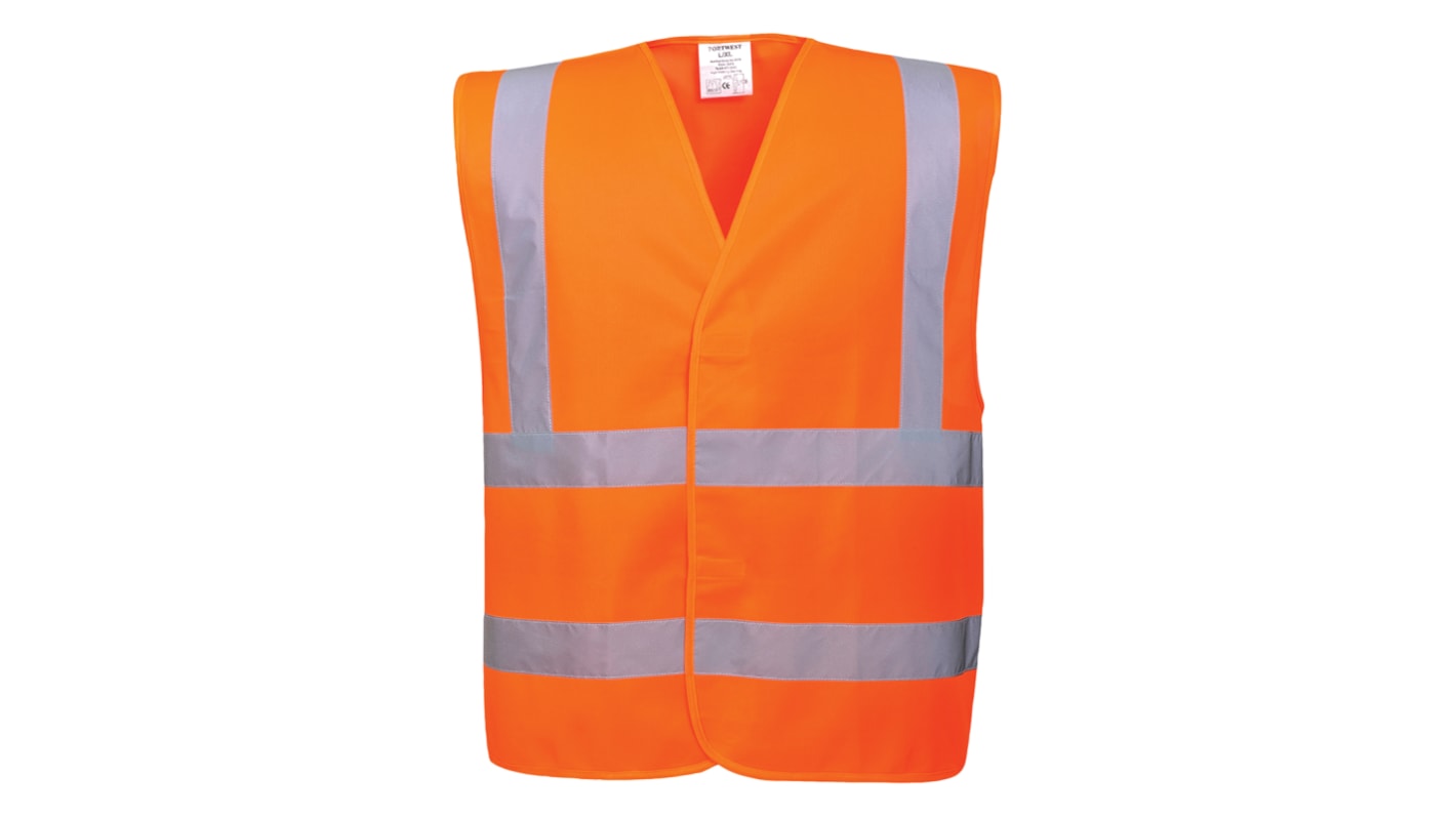 Unisex Warnweste Größe L → XL, Polyester Orange