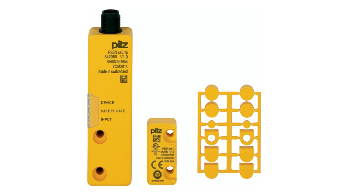 Pilz Transponder Non-Contact Safety Switch, 24V dc, Plastic Housing, M12