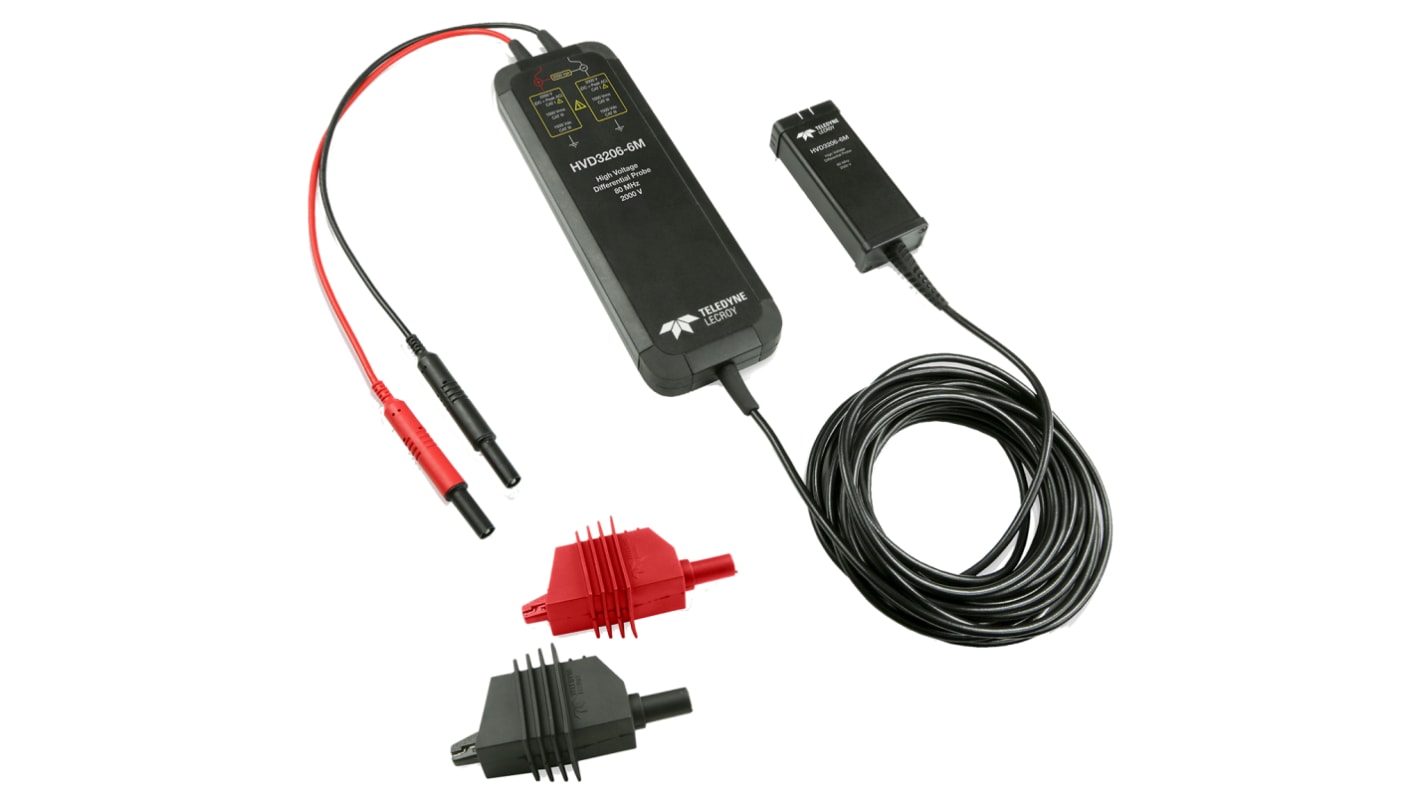 Teledyne LeCroy HVD3206-6M Oscilloscope Probe, Differential Type, 80MHz, 1:50, 1:500