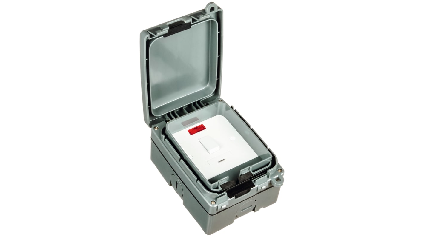 Porte-fusibles Timeguard BS 1362, 13A, avec interrupteur 230V c.a.