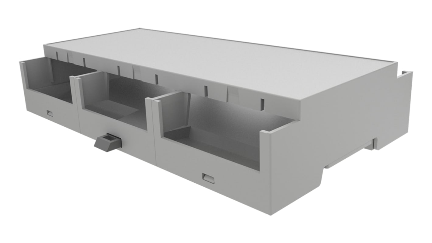 Contenitore guida DIN Italtronic serie 9M XTS Compact, Grigio, ABS, 90 x 32.2mm