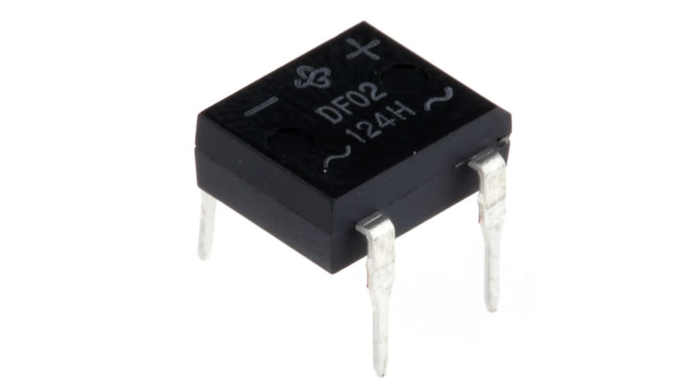 Vishay Bridge Rectifier, 1A, 200V, 4-Pin