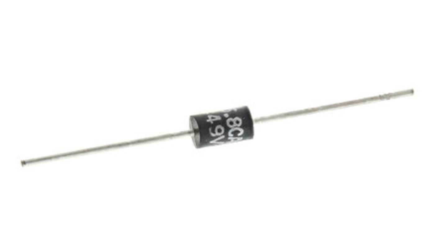 Diode TVS Bidirectionnel, claq. 6.45V, 10.5V 1.5KE, 2 broches, dissip. 1500W