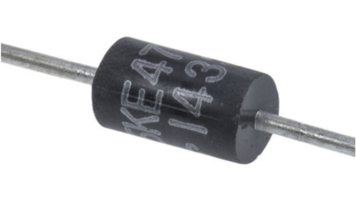 Vishay TVS-Diode Bi-Directional Einfach 64.8V 44.7V min., 2-Pin, THT 40.2V max 1,5 KE