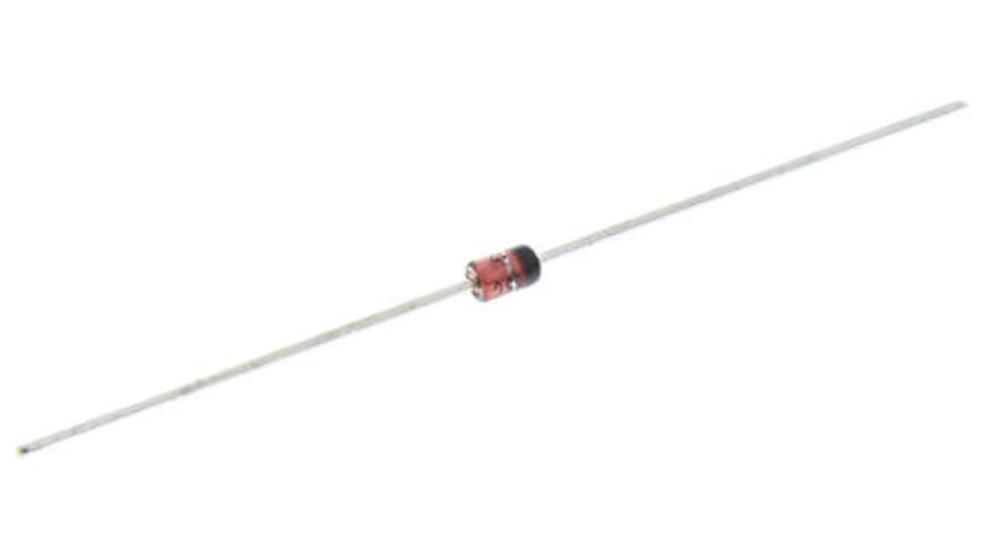 Vishay 2.5 (Dia.) x 4.1mm Egyszeres BZX85C12-TAP +175 °C 1,3 W 500nA 9Ω Furatszerelt 12V 1 DO-41 2 Zener dióda 20mA