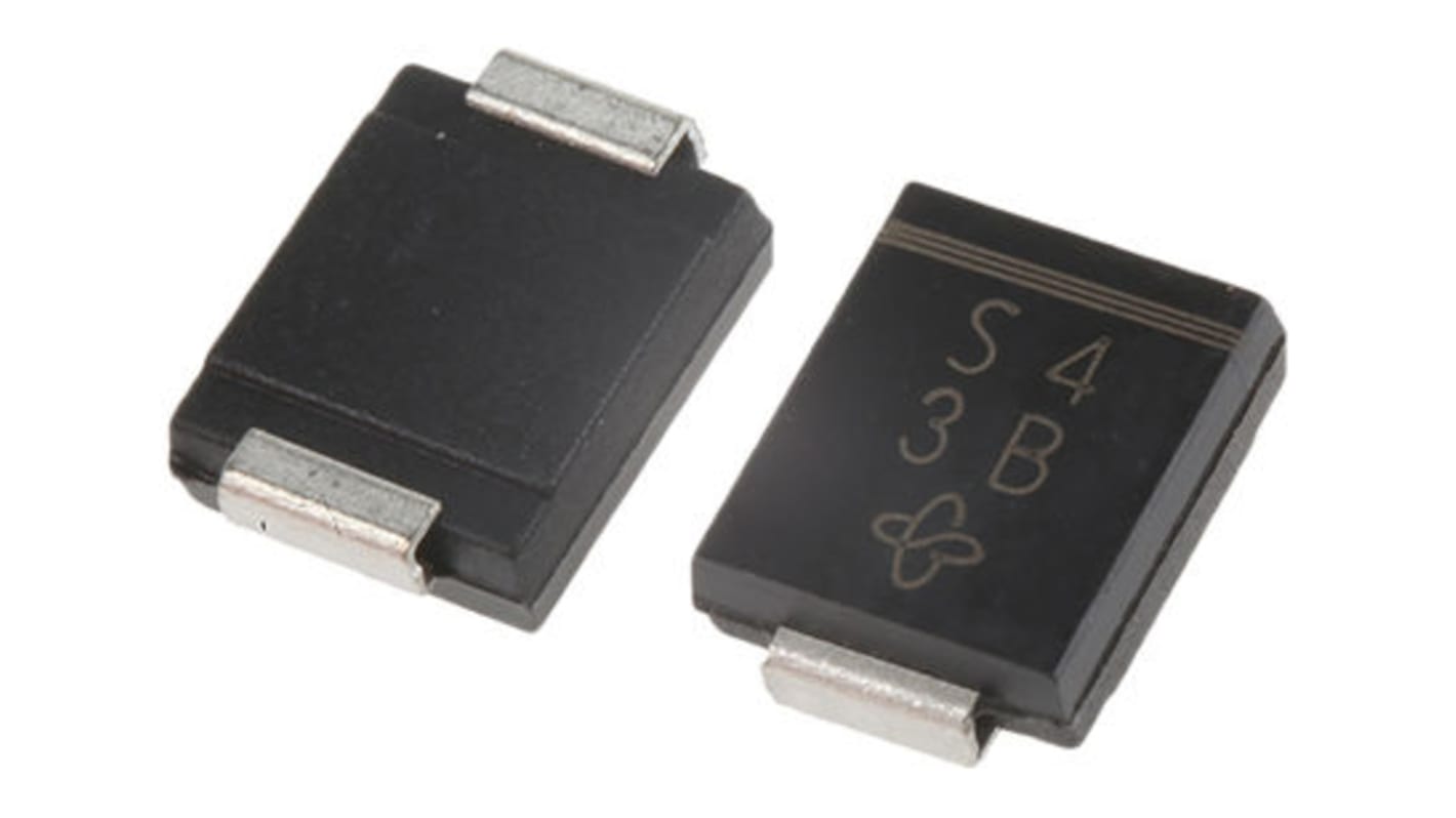 Diodo, SS34-E3/57T, Rectificador Schottky, 3A, 40V Barrera Schottky, DO ...