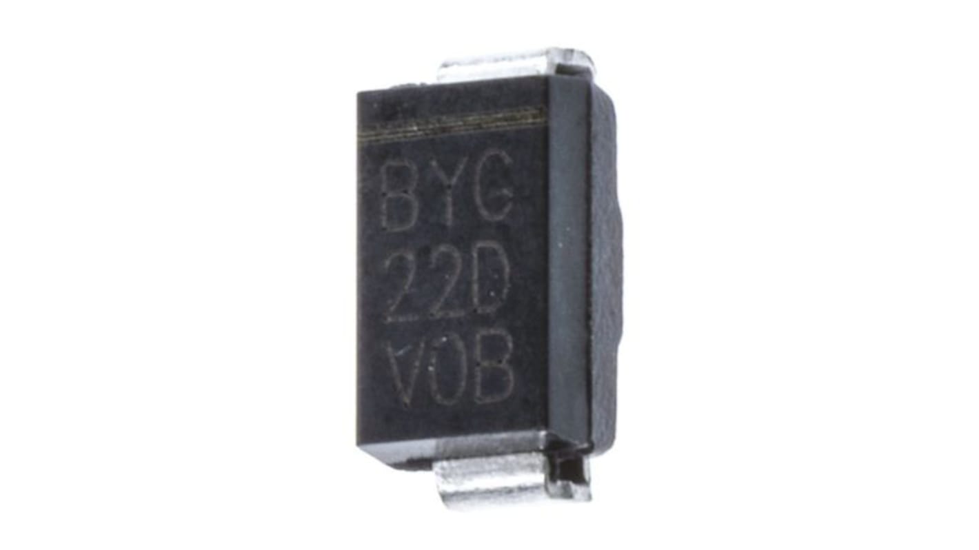 Vishay 200V 2A, Ultrafast Rectifiers Diode, 2-Pin DO-214AC BYG22D-E3/TR3