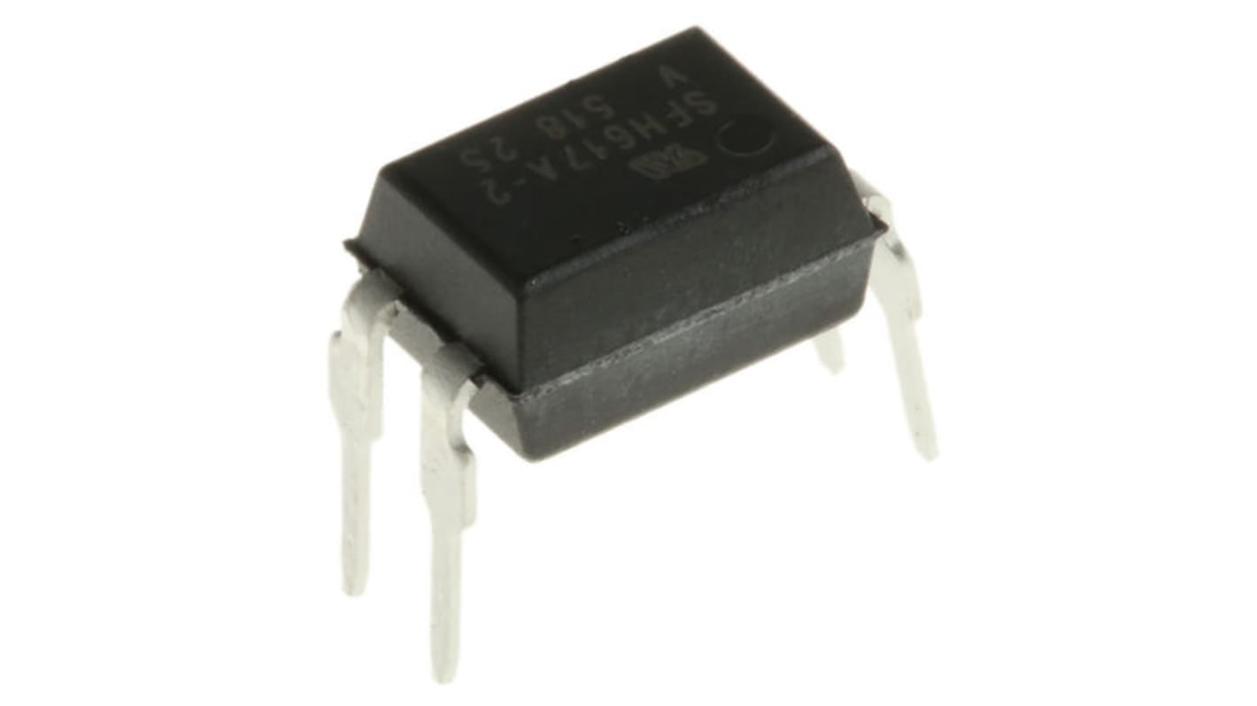 Vishay SFH THT Optokoppler DC-In / Transistor-Out, 4-Pin PDIP, Isolation 5300 V ac