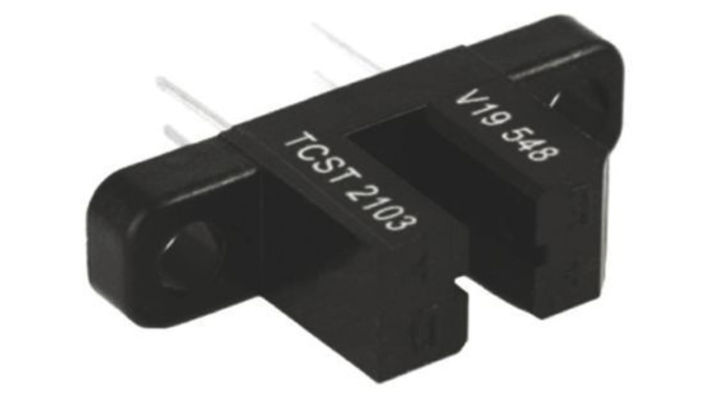 Interruttore ottico a taglio Vishay, 4 pin 1 canale, slot da 3.1mm, uscita Fototransistor, Montaggio con foro passante