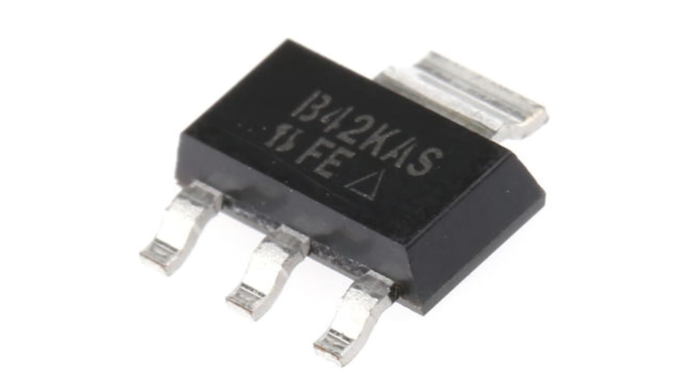 MOSFET Vishay, canale P, 500 mΩ, 1,8 A, SOT-223, Montaggio superficiale