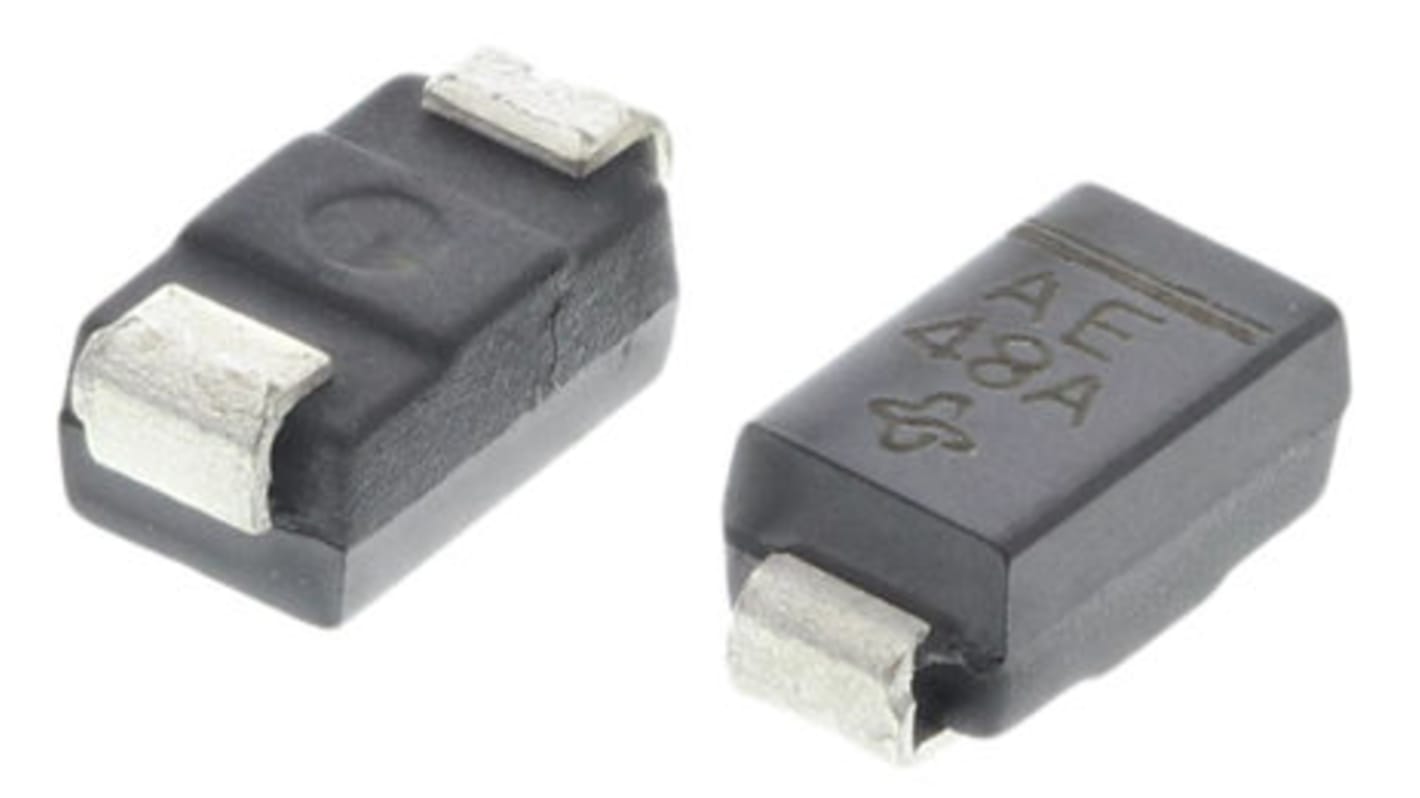 Diodo TVS Vishay, Unidirezionale, , SMD, bloccaggio 9.2V, breakdown 6.4V, DO-214AC (SMA)