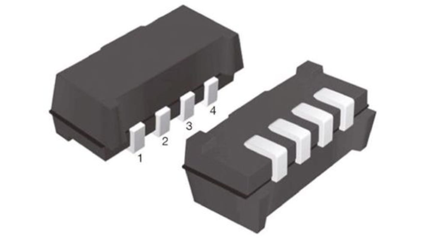 Vishay Infrarot-Empfänger 2,5 → 5,5 V 4- Pins, 950nm 38kHz Fotodetektor, Vorverstärker, max. Bereich 45m ±50°