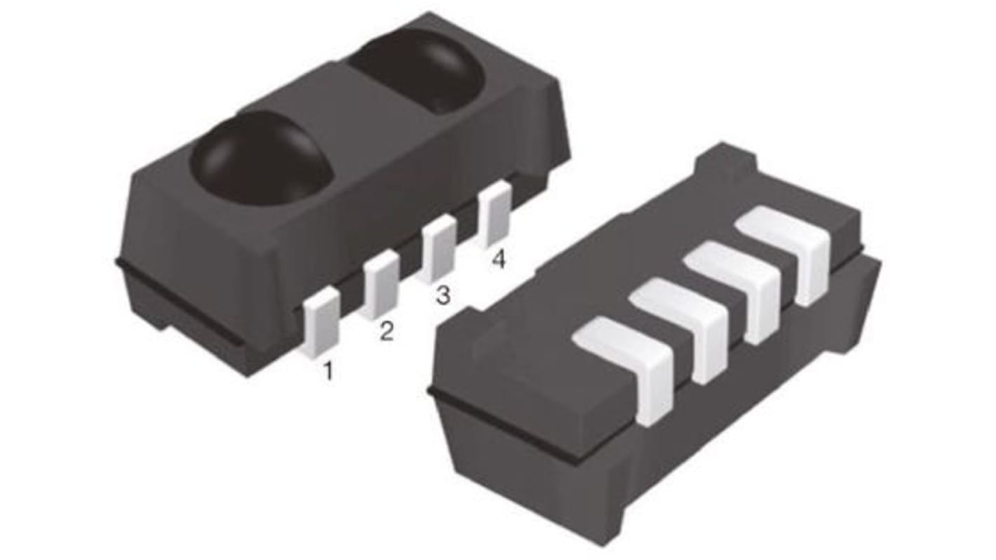 Vishay Infrarot-Empfänger 2,5 → 5,5 V 4- Pins, 950nm 38kHz Fotodetektor, Vorverstärker, max. Bereich 45m ±50°