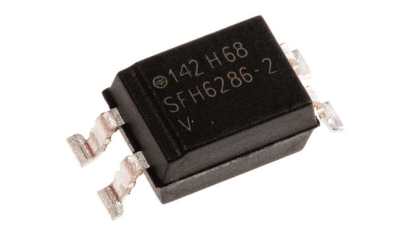 Vishay, SFH 6286-2T AC Input Transistor Output Optocoupler, Surface Mount, 4-Pin SMD